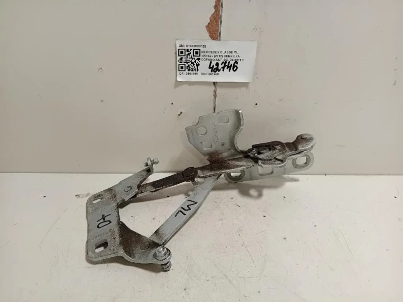 Cerniera Cofano ANT DX A1668800128 Mercedes Classe ML W166 2012