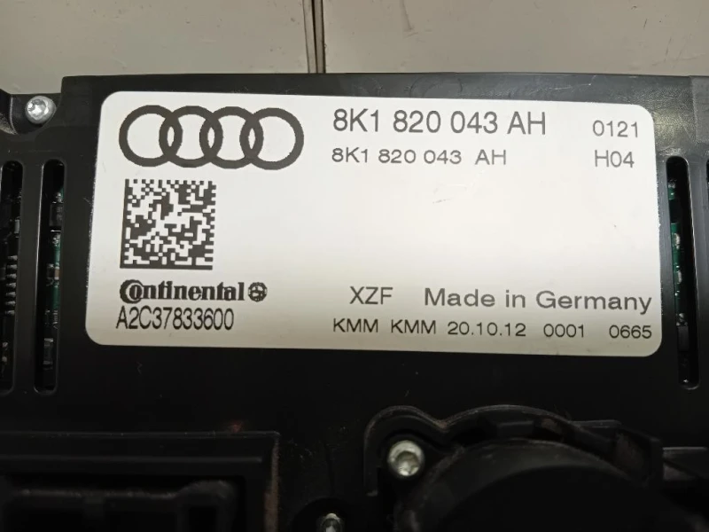 Modulo Comando Riscaldamento Clima 8K1820043AH Audi Q5 8RB 2012