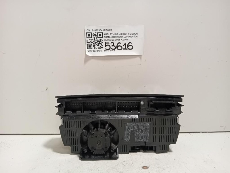 Modulo Comando Riscaldamento Clima 8J0820043APWET Audi TT 8J3 2007