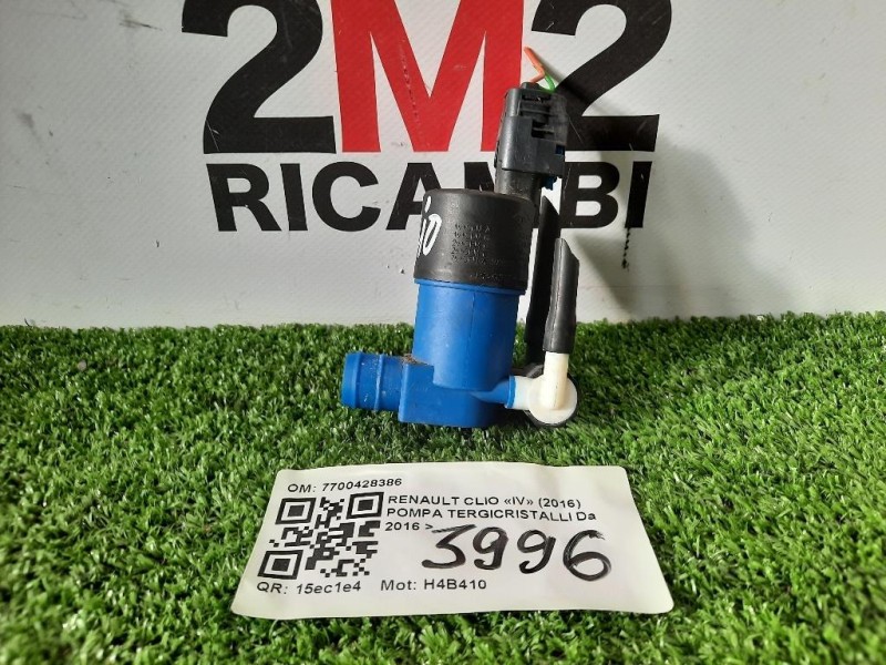 Pompa Tergicristalli 7700428386 Renault CLIO IV 2016