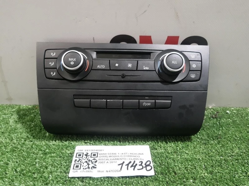 Modulo Comando Riscaldamento Clima 64119248581 Bmw Serie 1 E87 Berlina 2005