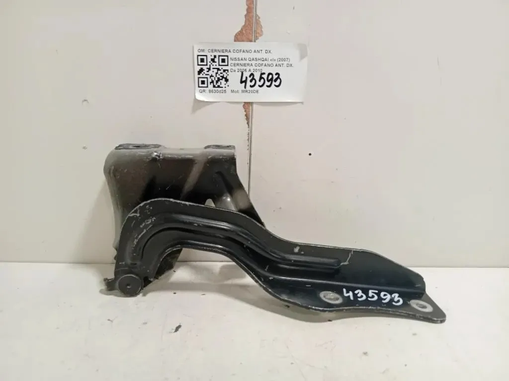 Cerniera Cofano ANT DX CERNIERA COFANO ANT DX Nissan Qashqai I 2007