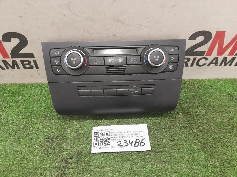 Modulo Comando Riscaldamento Clima 64119147299 Bmw Serie 1 E87 Berlina 2005