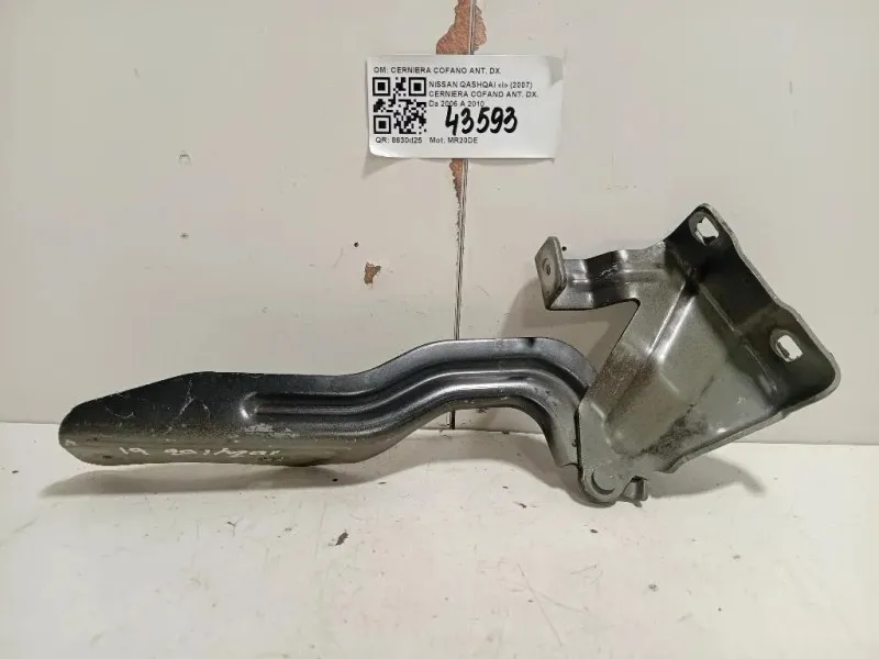 Cerniera Cofano ANT DX CERNIERA COFANO ANT DX Nissan Qashqai I 2007