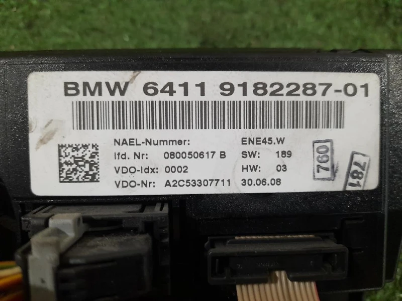 Modulo Comando Riscaldamento Clima 64119182287 Bmw Serie 1 E87 Berlina 2005