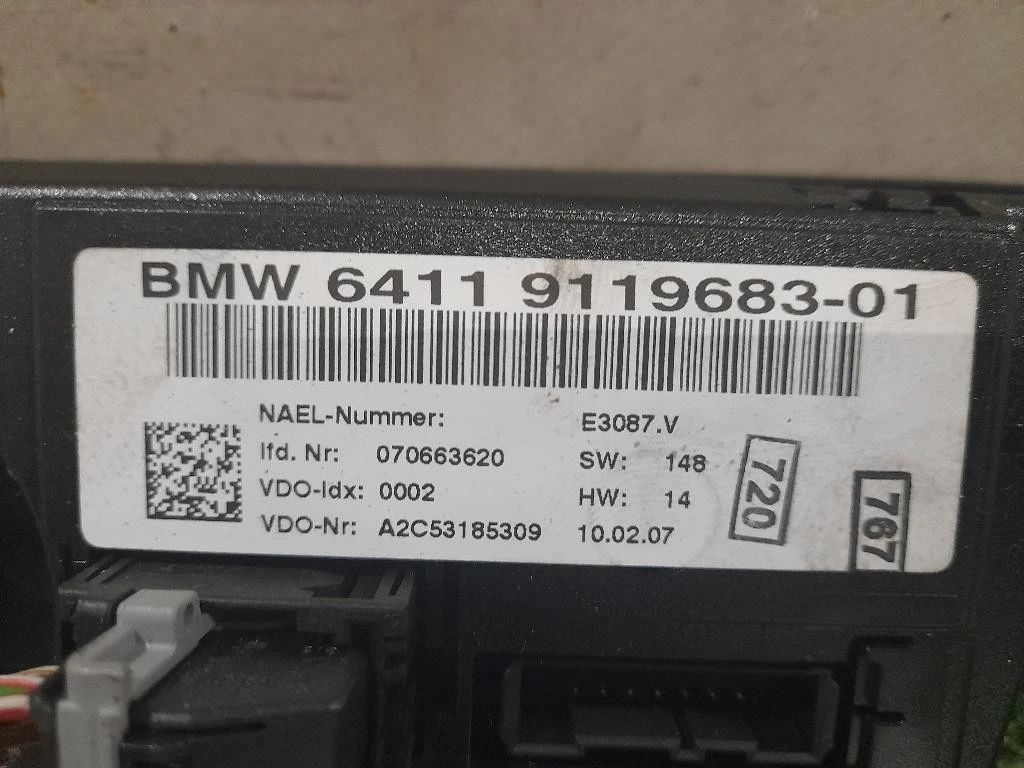 Modulo Comando Riscaldamento Clima 911968301 Bmw Serie 1 E87 Berlina 2005