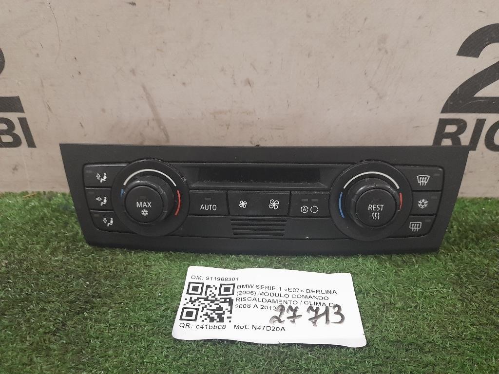 Modulo Comando Riscaldamento Clima 911968301 Bmw Serie 1 E87 Berlina 2005