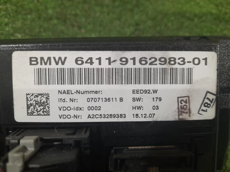 Modulo Comando Riscaldamento Clima 6411916298301 Bmw Serie 1 E87 Berlina 2005