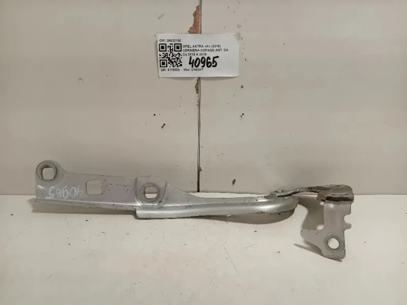 Cerniera Cofano ANT DX 39032150 Opel Astra K 2016