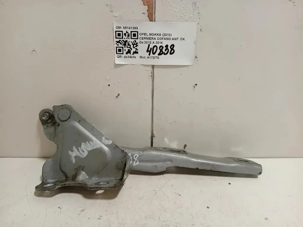Cerniera Cofano ANT DX 95141369 Opel Mokka 2013