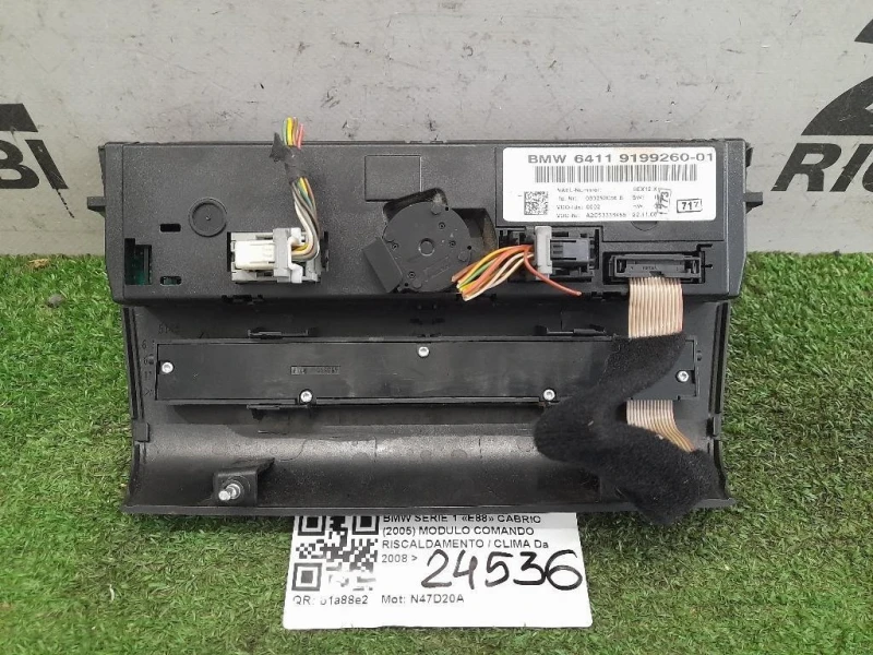 Modulo Comando Riscaldamento Clima 64119199260 Bmw Serie 1 E88 Cabrio 2005