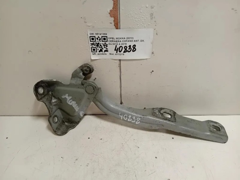 Cerniera Cofano ANT DX 95141369 Opel Mokka 2013
