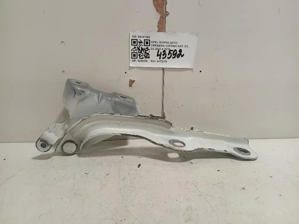 Cerniera Cofano ANT DX 95141369 Opel Mokka 2013