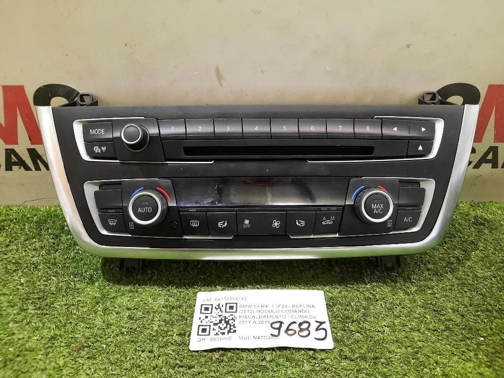 Modulo Comando Riscaldamento Clima 64119354143 Bmw Serie 1 F20 Berlina 2012