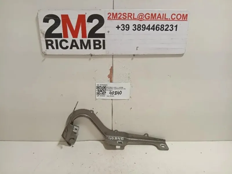 Cerniera Cofano ANT DX 9678398480 Peugeot 2008 I 2016