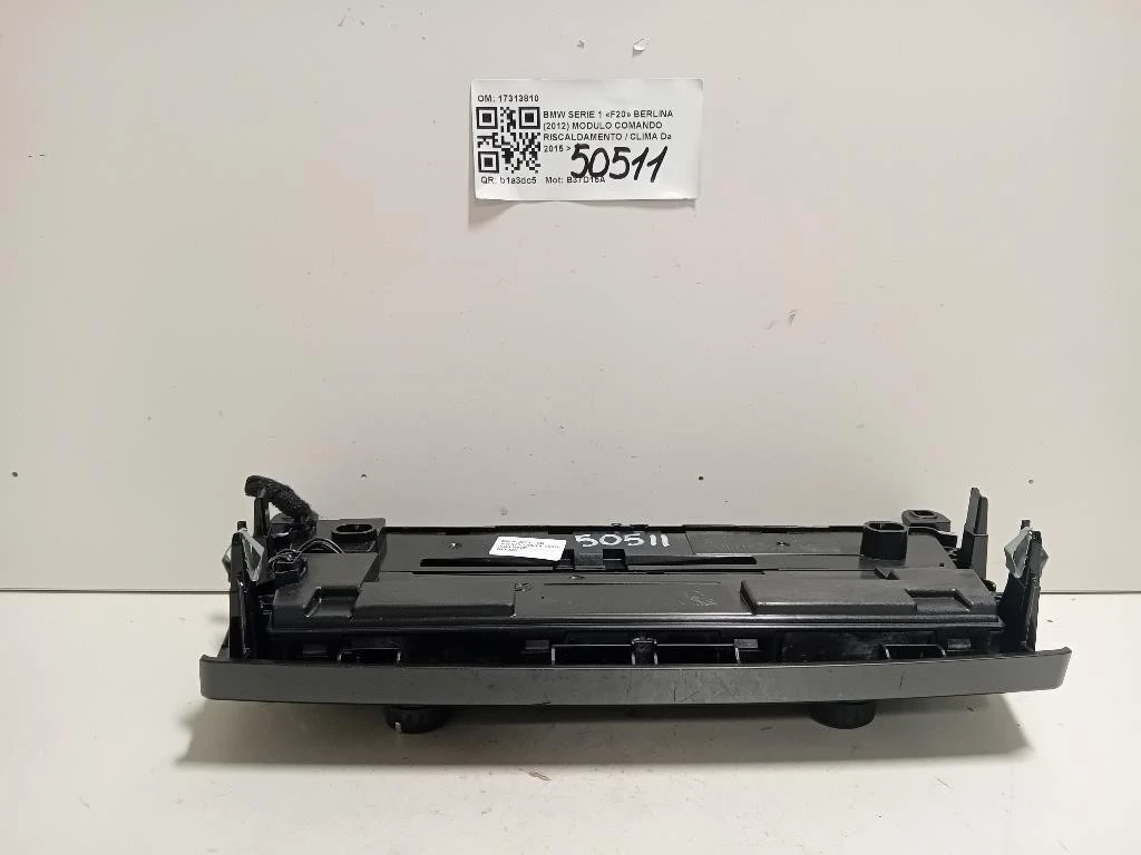Modulo Comando Riscaldamento Clima 17313810 Bmw Serie 1 F20 Berlina 2012