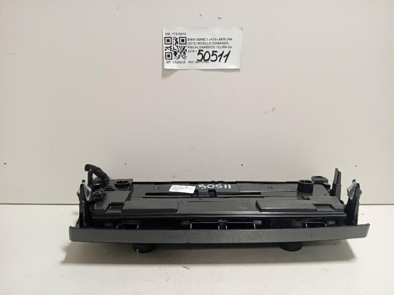 Modulo Comando Riscaldamento Clima 17313810 Bmw Serie 1 F20 Berlina 2012