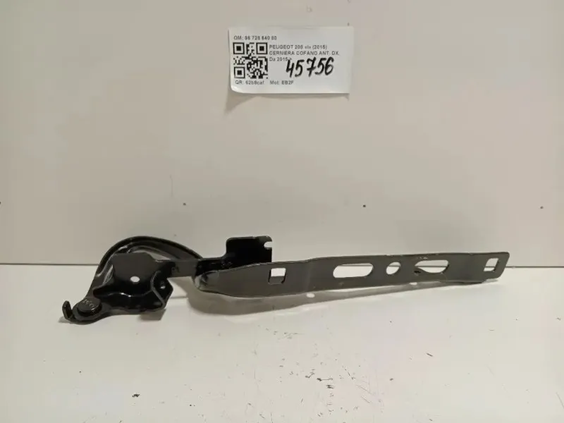 Cerniera Cofano ANT DX 96 728 640 80 Peugeot 208 I 2015