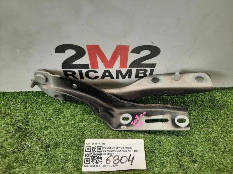 Cerniera Cofano ANT DX 9636473480 Peugeot 307 CC 2001