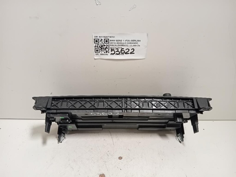 Modulo Comando Riscaldamento Clima 6411920719701 Bmw Serie 1 F20 Berlina 2012