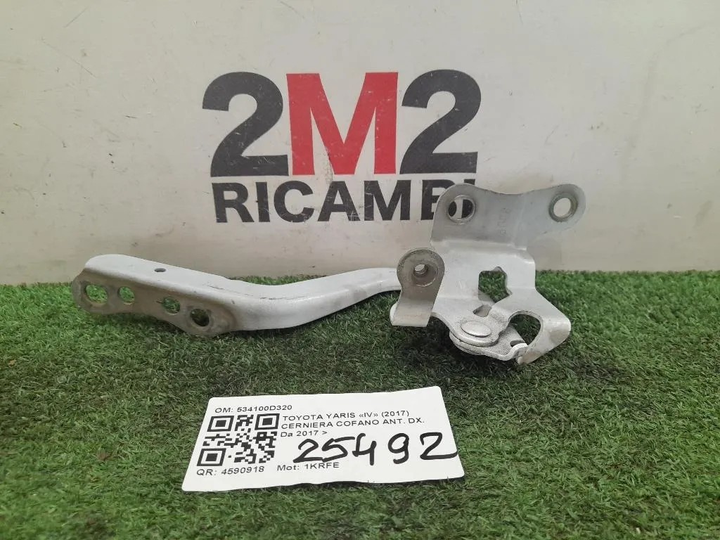 Cerniera Cofano ANT DX 534100D320 Toyota Yaris IV 2017