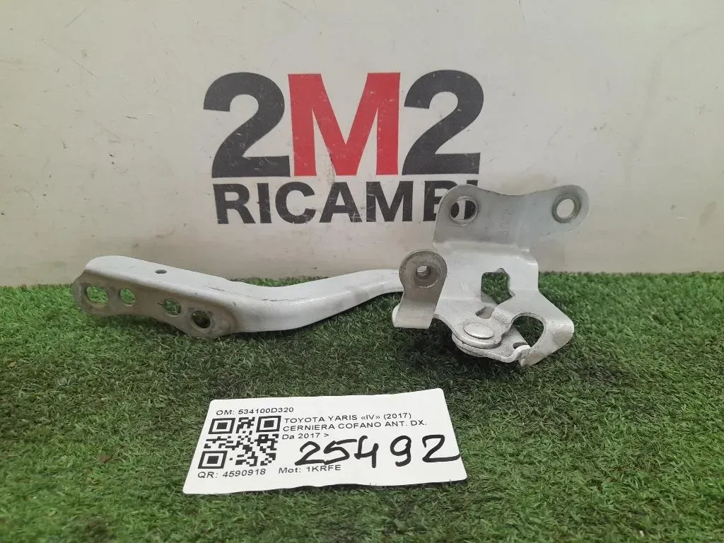 Cerniera Cofano ANT DX 534100D320 Toyota Yaris IV 2017
