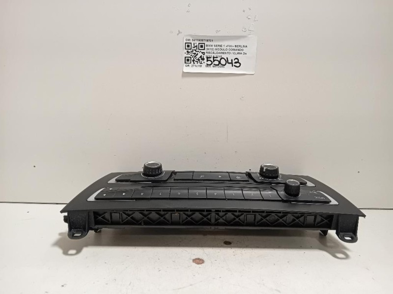 Modulo Comando Riscaldamento Clima 6411920719701 Bmw Serie 1 F20 Berlina 2012