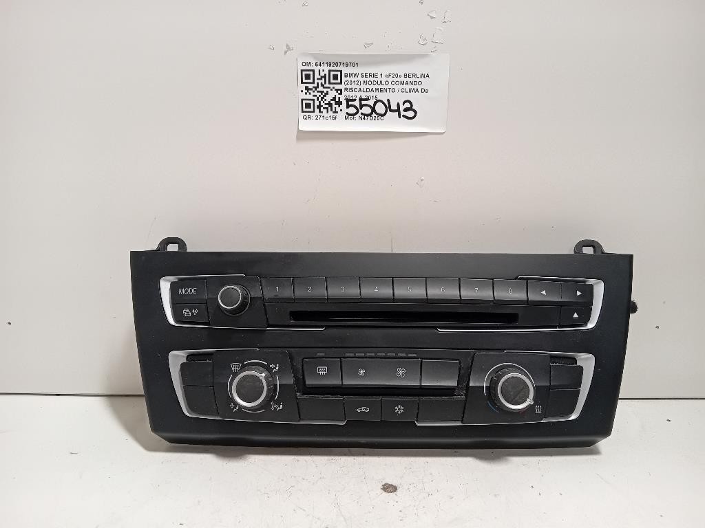 Modulo Comando Riscaldamento Clima 6411920719701 Bmw Serie 1 F20 Berlina 2012