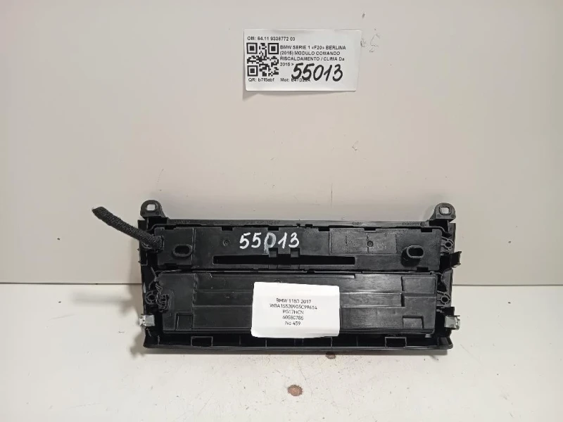 Modulo Comando Riscaldamento Clima 6411 9338772 03 Bmw Serie 1 F20 Berlina 2015