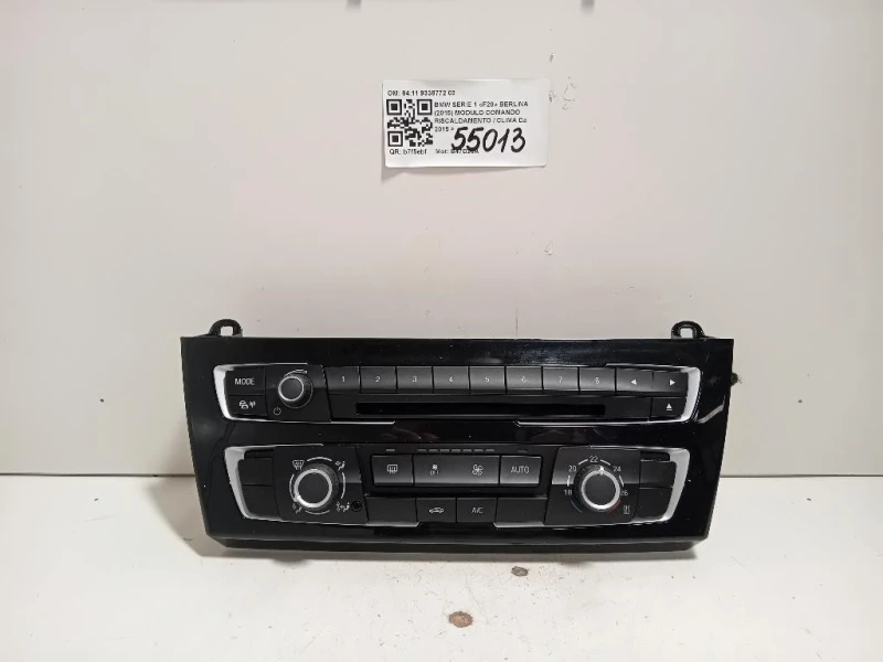 Modulo Comando Riscaldamento Clima 6411 9338772 03 Bmw Serie 1 F20 Berlina 2015