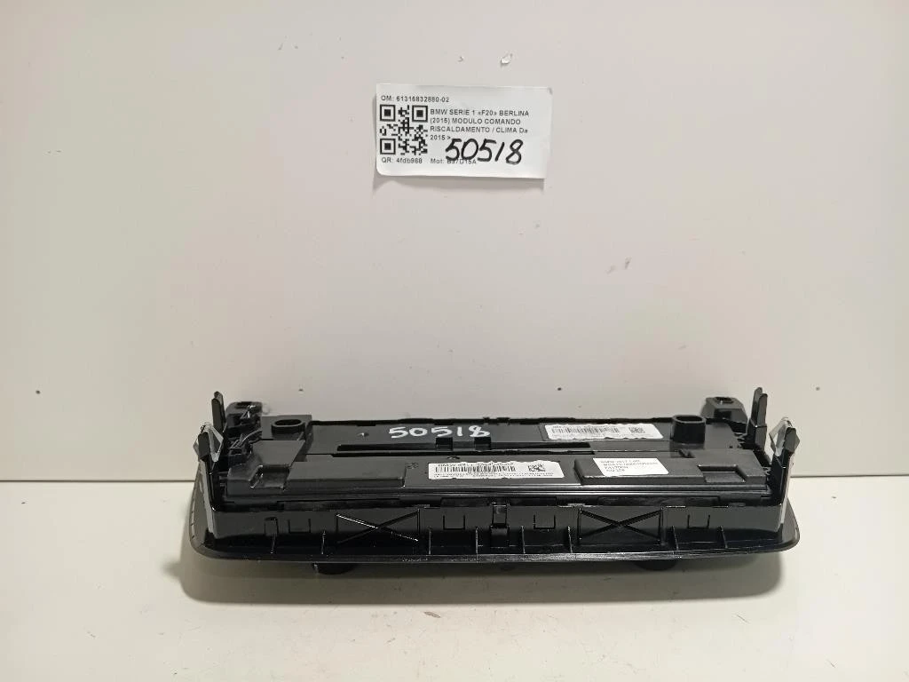 Modulo Comando Riscaldamento Clima 61316832880-02 Bmw Serie 1 F20 Berlina 2015