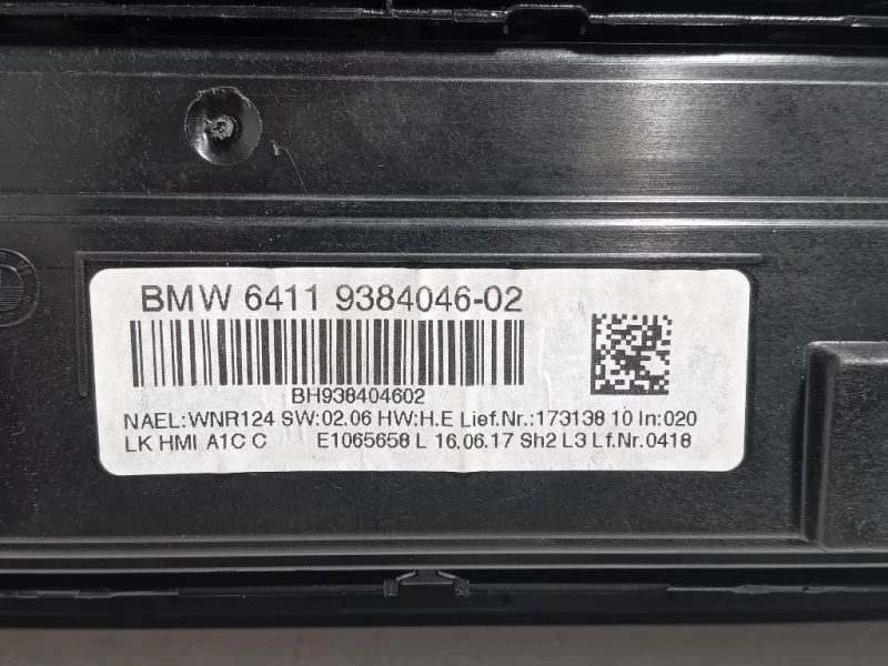 Modulo Comando Riscaldamento Clima 61316832880-02 Bmw Serie 1 F20 Berlina 2015