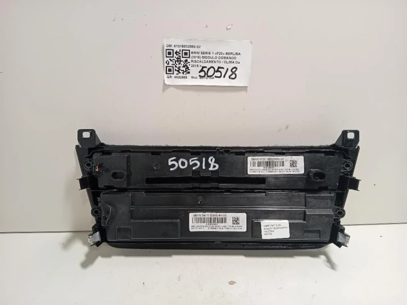 Modulo Comando Riscaldamento Clima 61316832880-02 Bmw Serie 1 F20 Berlina 2015