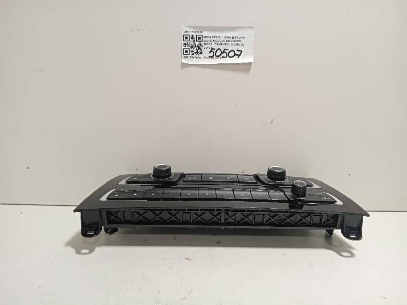 Modulo Comando Riscaldamento Clima 17313810 Bmw Serie 1 F20 Berlina 2015