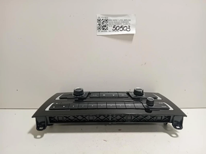 Modulo Comando Riscaldamento Clima 17313810 Bmw Serie 1 F20 Berlina 2015