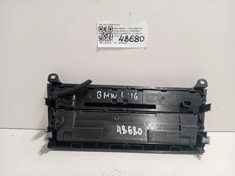Modulo Comando Riscaldamento Clima 6411-9338772-03 Bmw Serie 1 F20 Berlina 2015