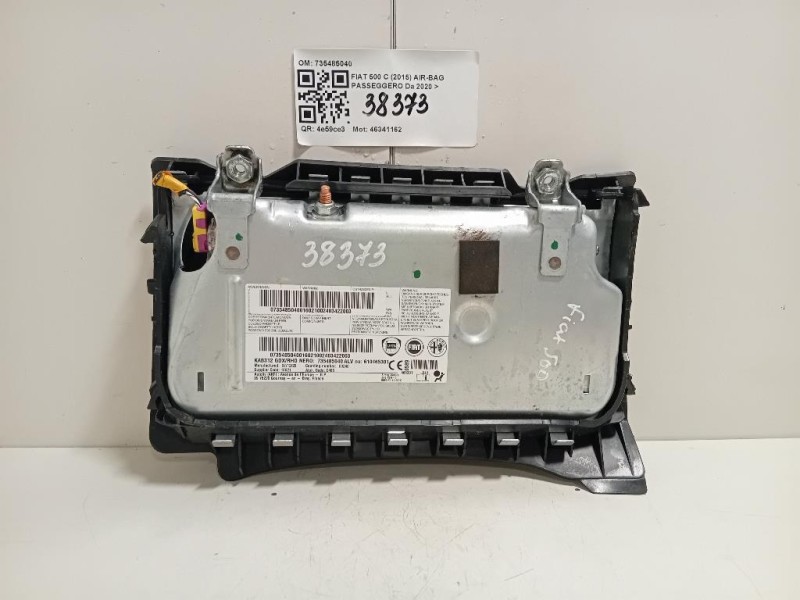 Air-bag Passeggero 735485040 Fiat 500 C 2015