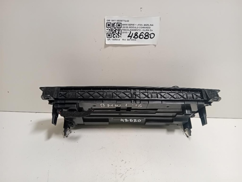 Modulo Comando Riscaldamento Clima 6411-9338772-03 Bmw Serie 1 F20 Berlina 2015