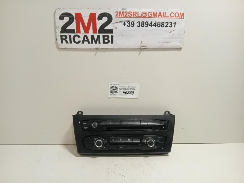 Modulo Comando Riscaldamento Clima 64119207197 Bmw Serie 1 F20 Berlina 2015
