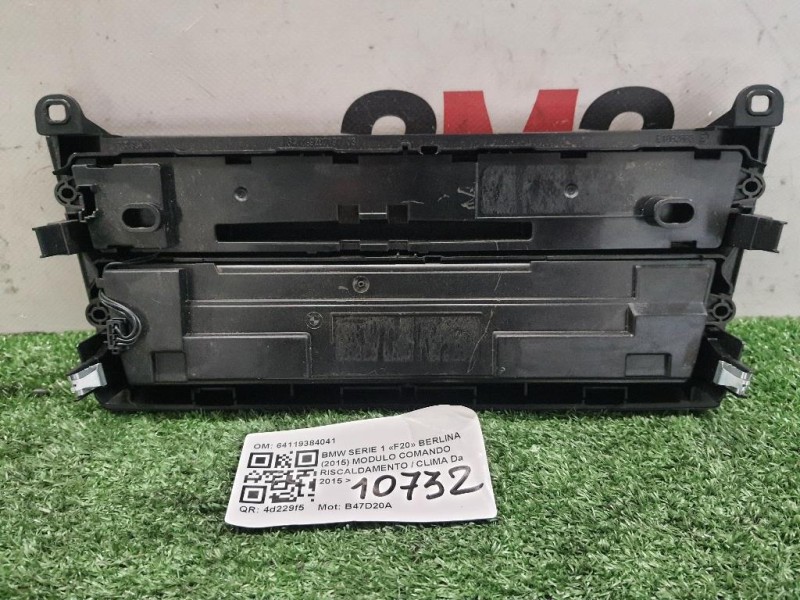 Modulo Comando Riscaldamento Clima 64119384041 Bmw Serie 1 F20 Berlina 2015
