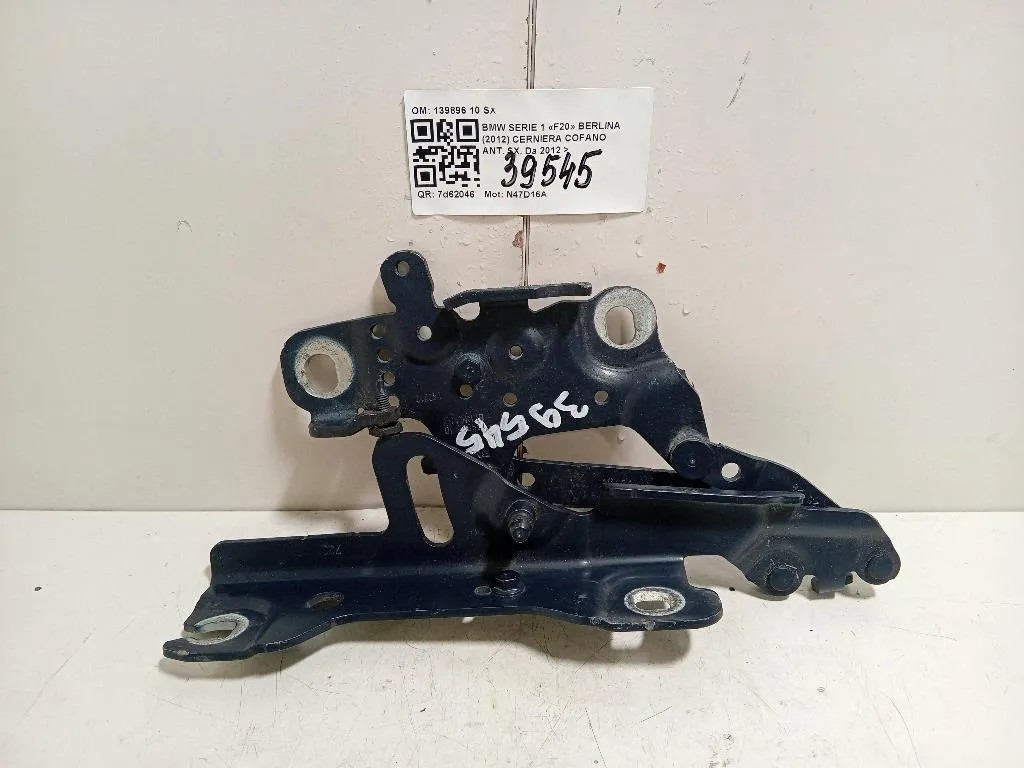 Cerniera Cofano ANT SX 139896 10 SX Bmw Serie 1 F20 Berlina 2012
