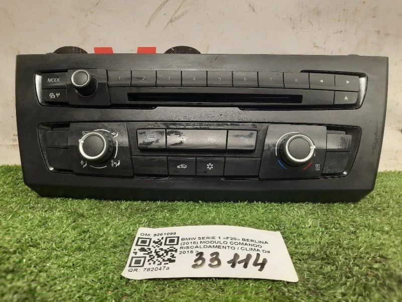 Modulo Comando Riscaldamento Clima 9261099 Bmw Serie 1 F20 Berlina 2015