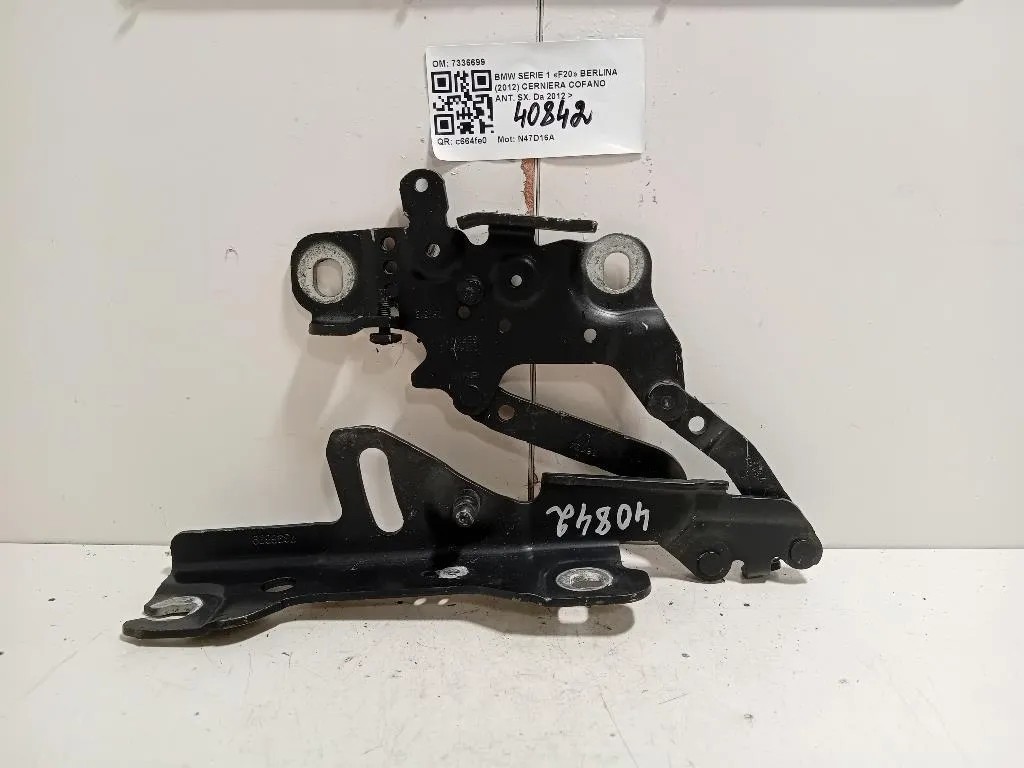 Cerniera Cofano ANT SX 7336699 Bmw Serie 1 F20 Berlina 2012