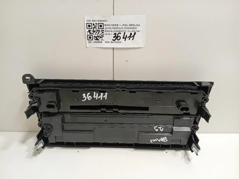 Modulo Comando Riscaldamento Clima 64119384041 Bmw Serie 1 F20 Berlina 2015