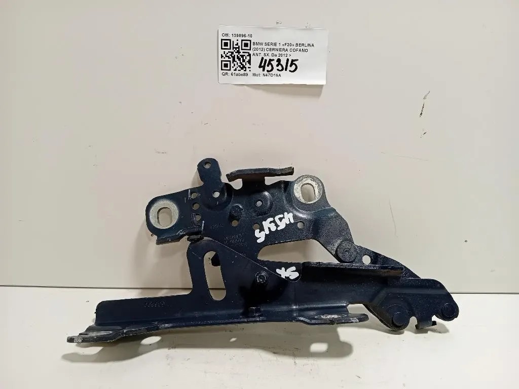 Cerniera Cofano ANT SX 139896-10 Bmw Serie 1 F20 Berlina 2012