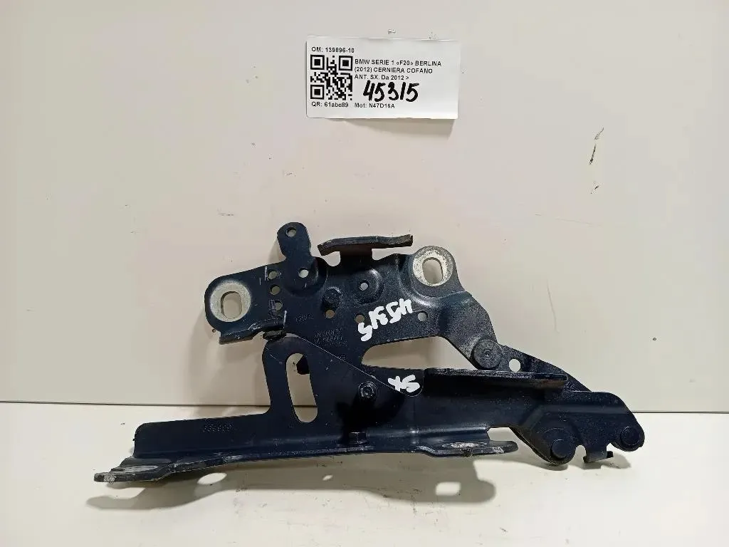Cerniera Cofano ANT SX 139896-10 Bmw Serie 1 F20 Berlina 2012