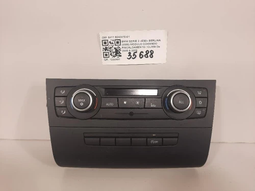 Modulo Comando Riscaldamento Clima 6411 9242410-01 Bmw Serie 3 E90 Berlina 2005