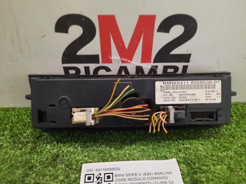 Modulo Comando Riscaldamento Clima 64116958536 Bmw Serie 3 E90 Berlina 2005