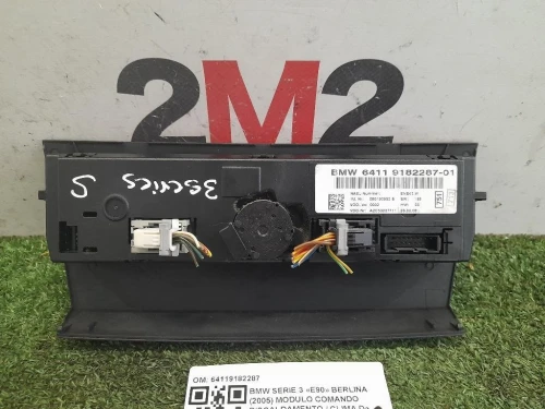 Modulo Comando Riscaldamento Clima 64119182287 Bmw Serie 3 E90 Berlina 2005