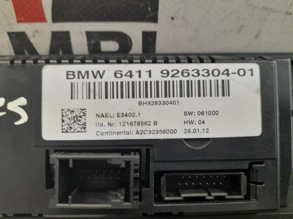 Modulo Comando Riscaldamento Clima 64119263304 Bmw Serie 3 E92 Coupe 2007